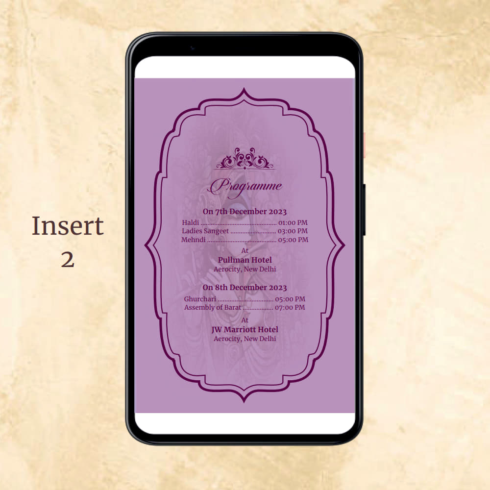 KL2075 Digital Wedding PDF Ecard - Kalash Cards