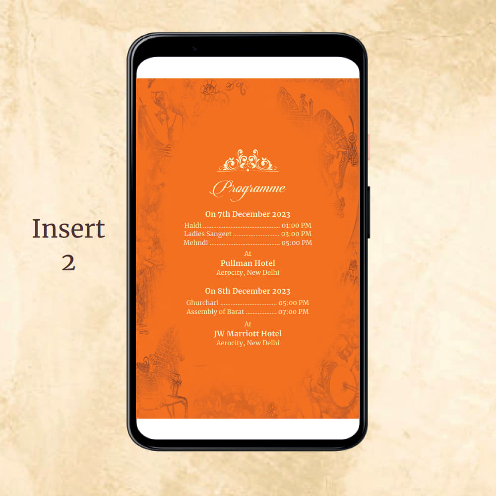 KL2084 Digital Wedding PDF Ecard - Kalash Cards