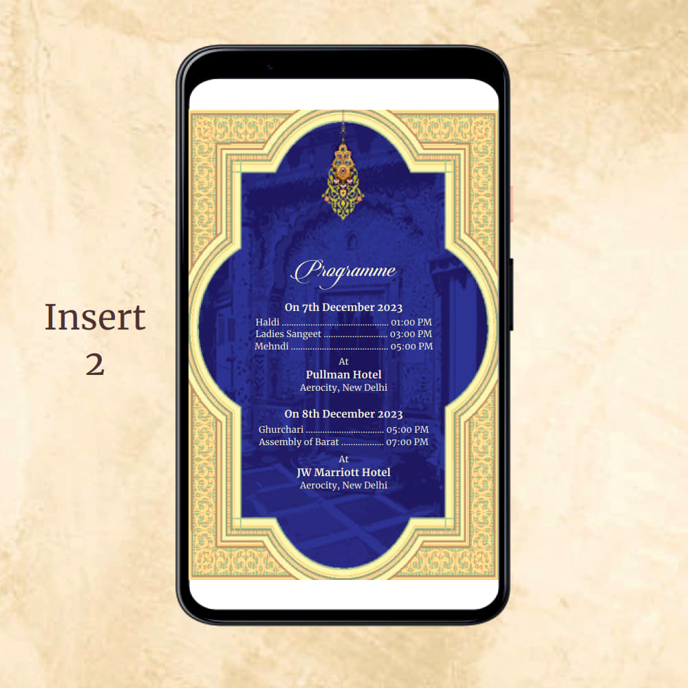 KL2086 Digital Wedding PDF Ecard - Kalash Cards