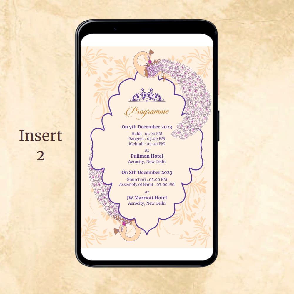 KL2093 Digital Wedding PDF Ecard - Kalash Cards