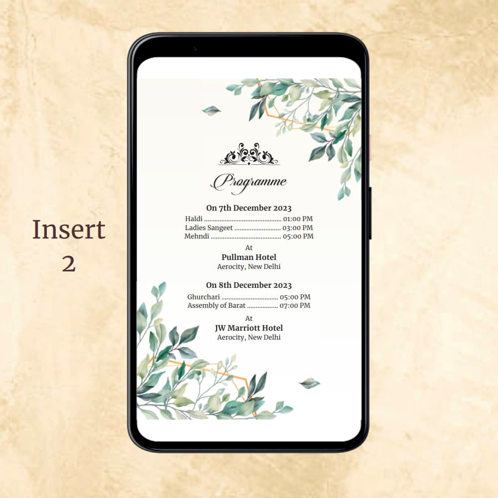 KL2094 Digital Wedding PDF Ecard - Kalash Cards