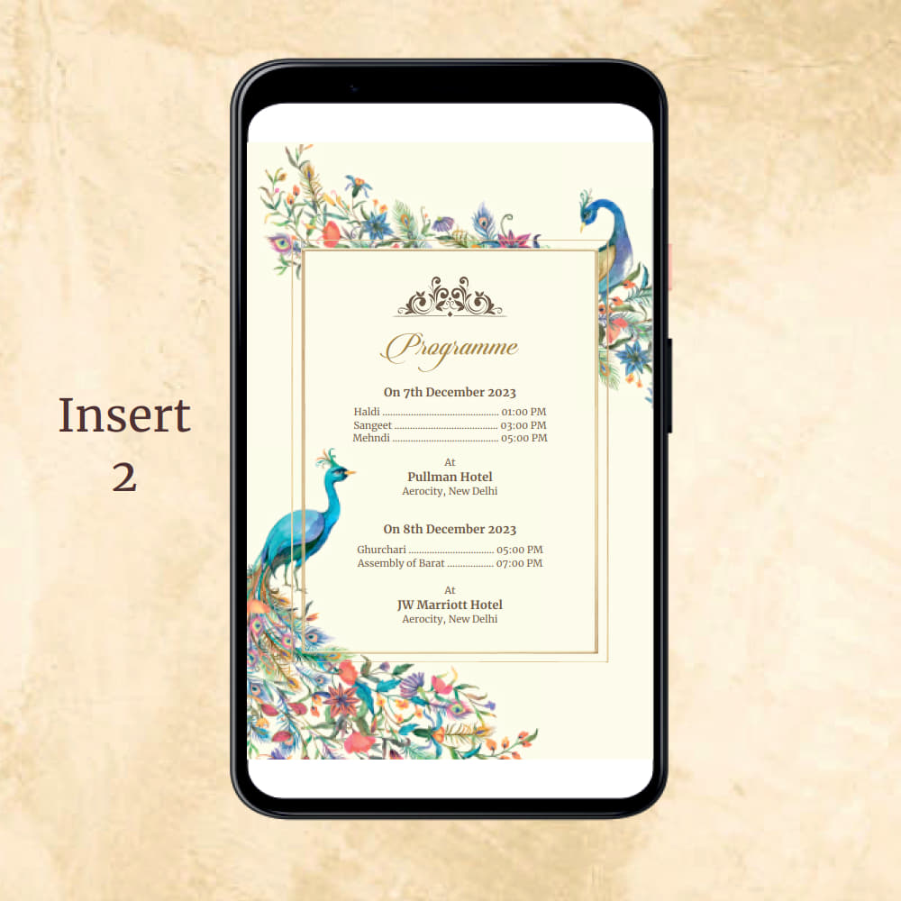 KL2097 Digital Wedding PDF Ecard - Kalash Cards