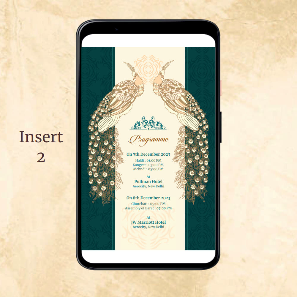 KL2098 Digital Wedding PDF Ecard - Kalash Cards