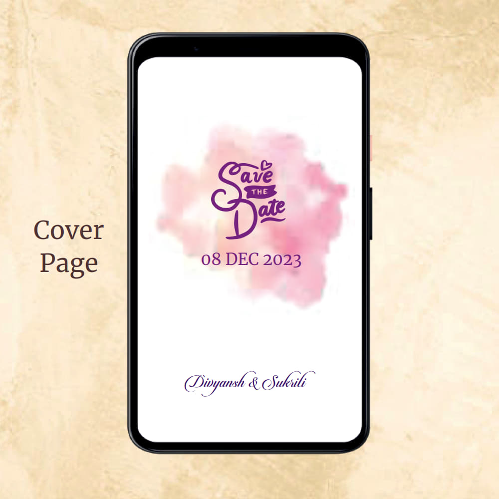 KL2099 Digital Wedding PDF Ecard - Kalash Cards