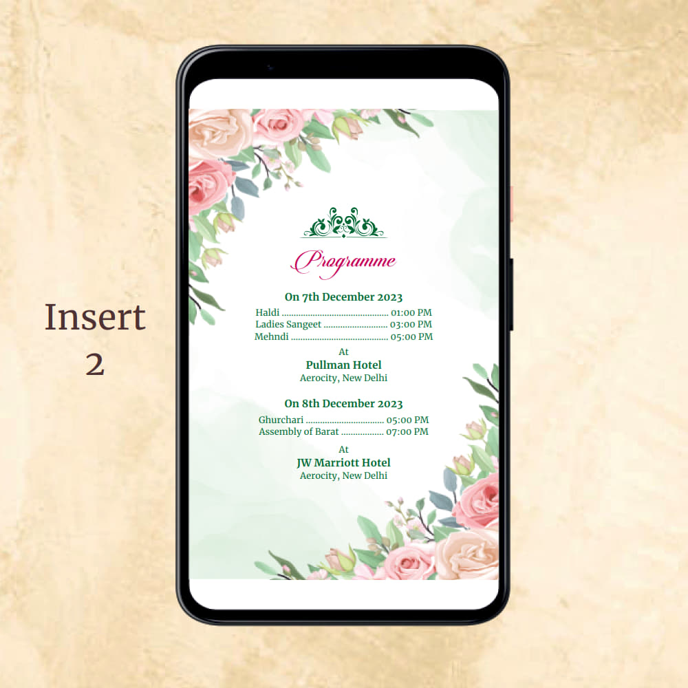 KL2103 Digital Wedding PDF Ecard - Kalash Cards