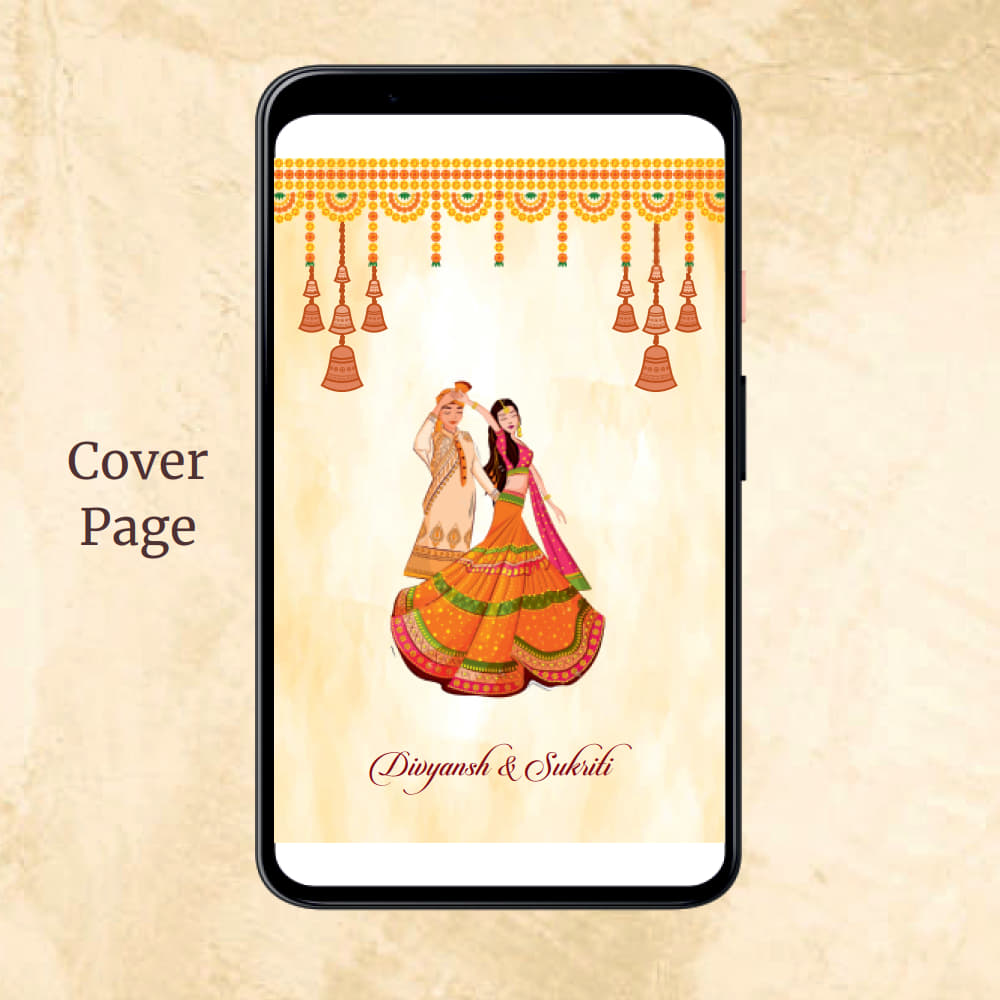 KL2105 Digital Wedding PDF Ecard - Kalash Cards