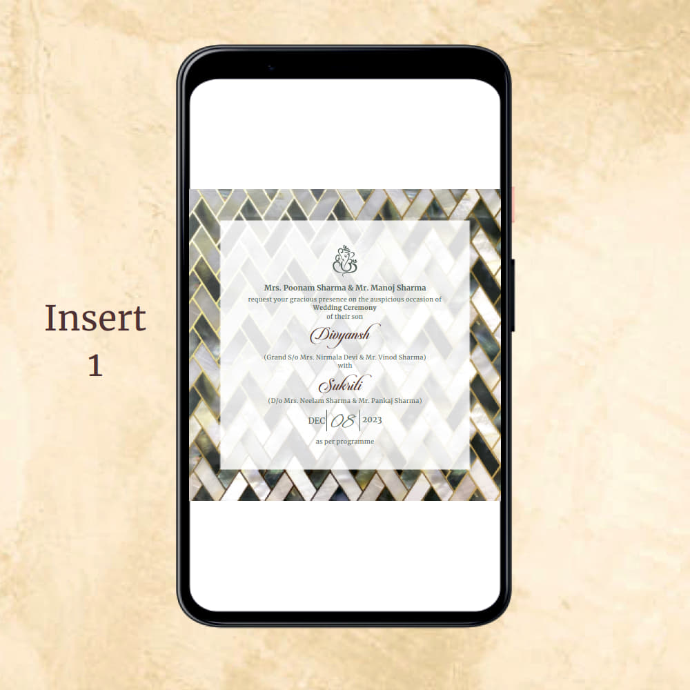 KL2108 Digital Wedding PDF Ecard - Kalash Cards