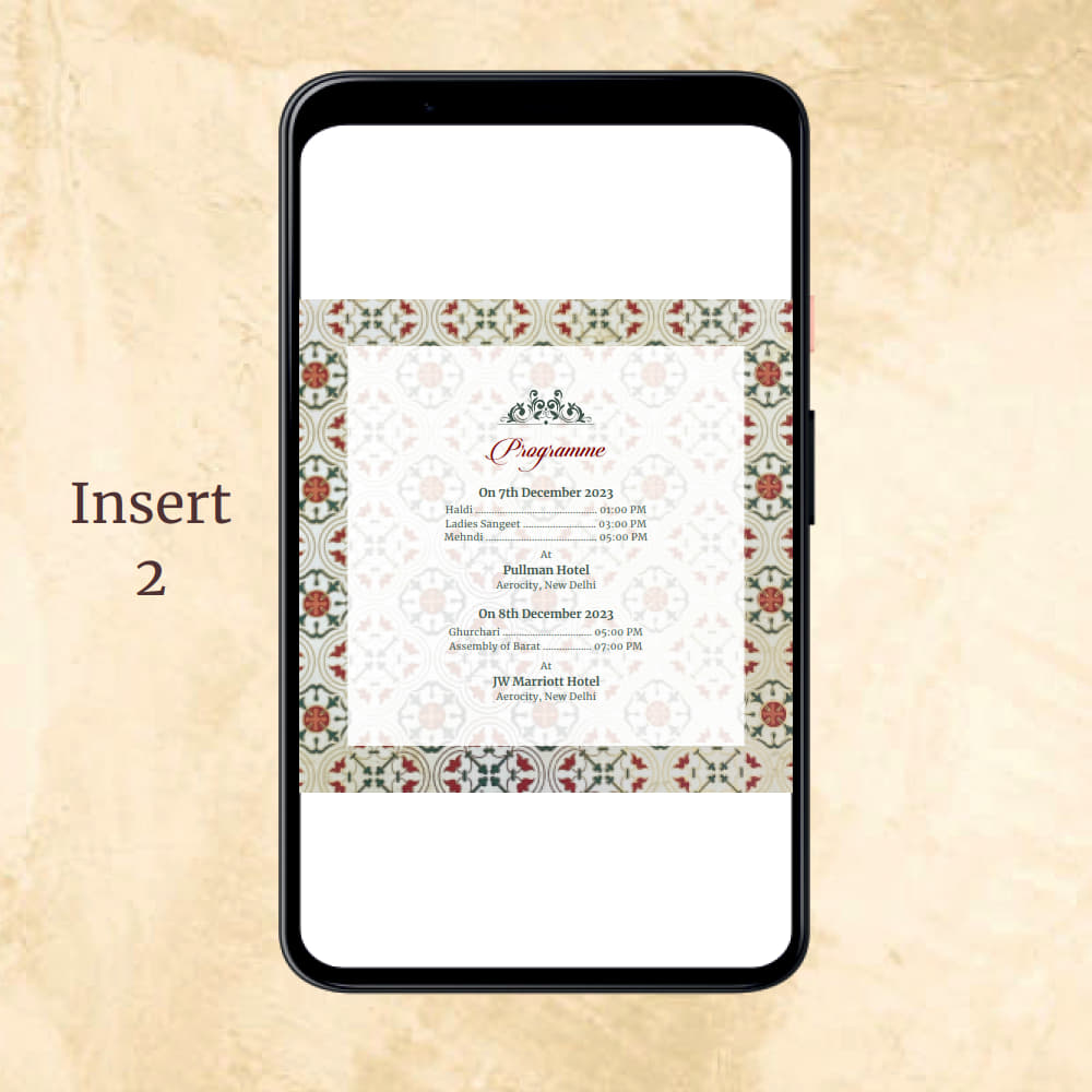 KL2109 Digital Wedding PDF Ecard - Kalash Cards