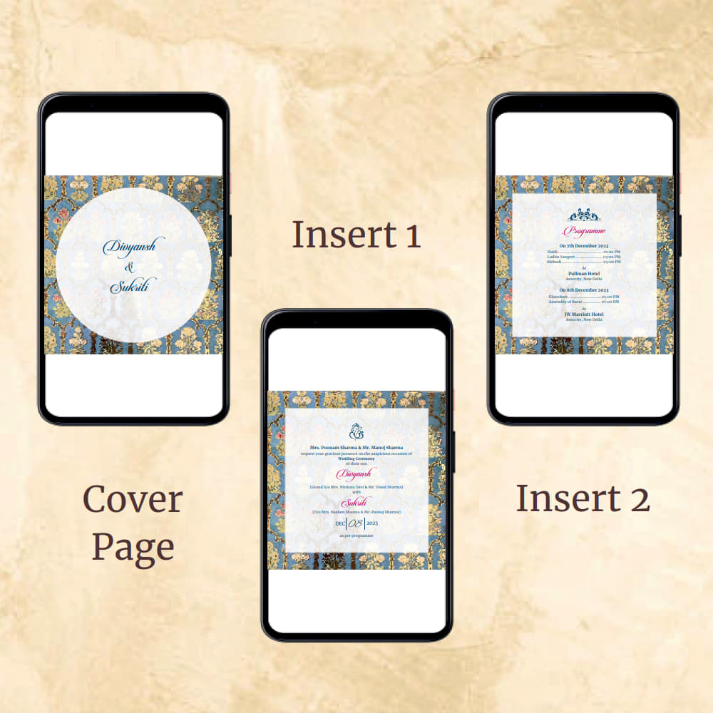 KL2110 Digital Wedding PDF Ecard - Kalash Cards