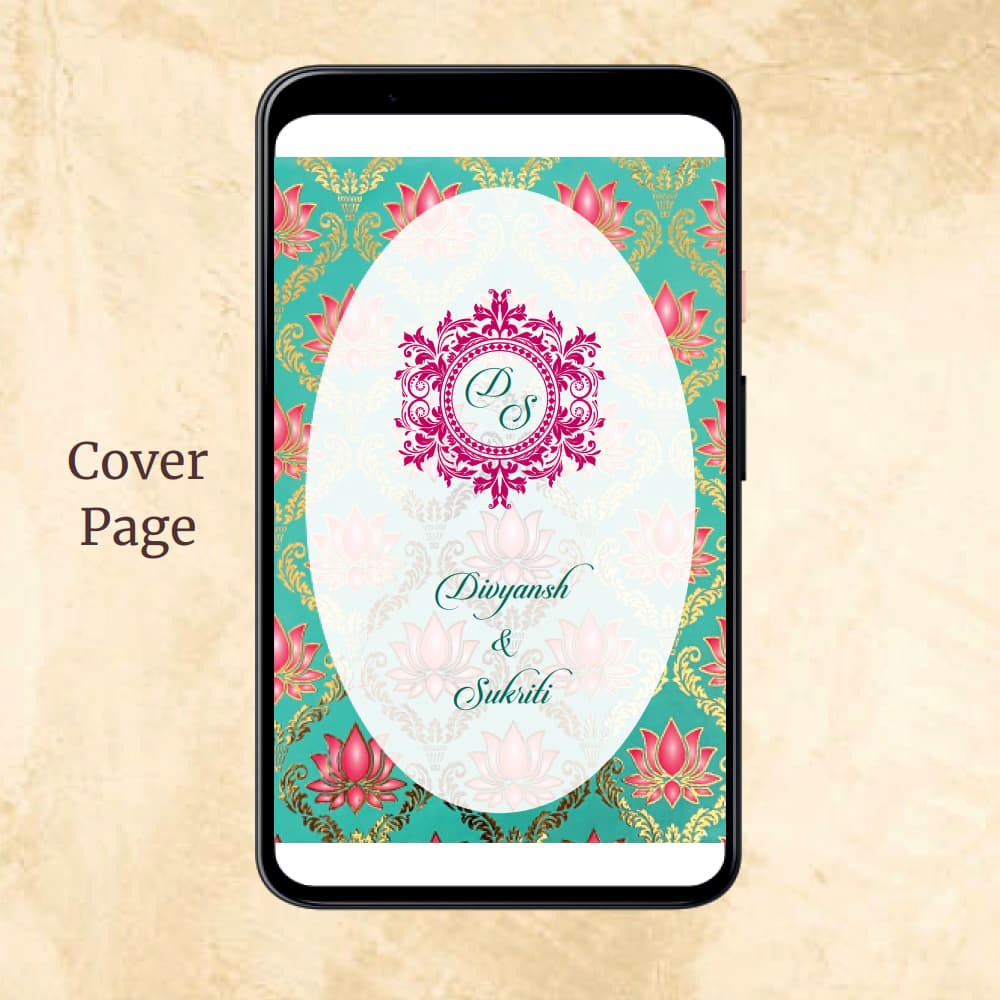 KL2112 Digital Wedding PDF Ecard - Kalash Cards