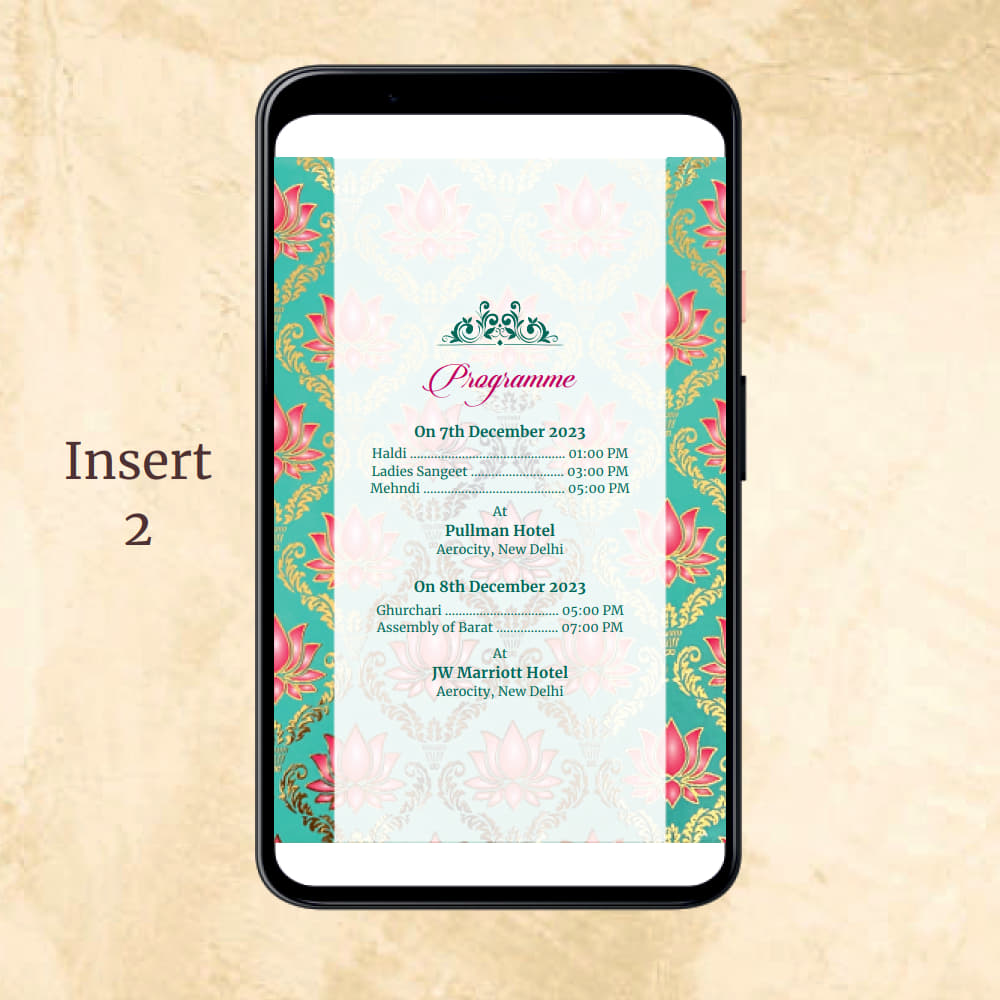 KL2112 Digital Wedding PDF Ecard - Kalash Cards