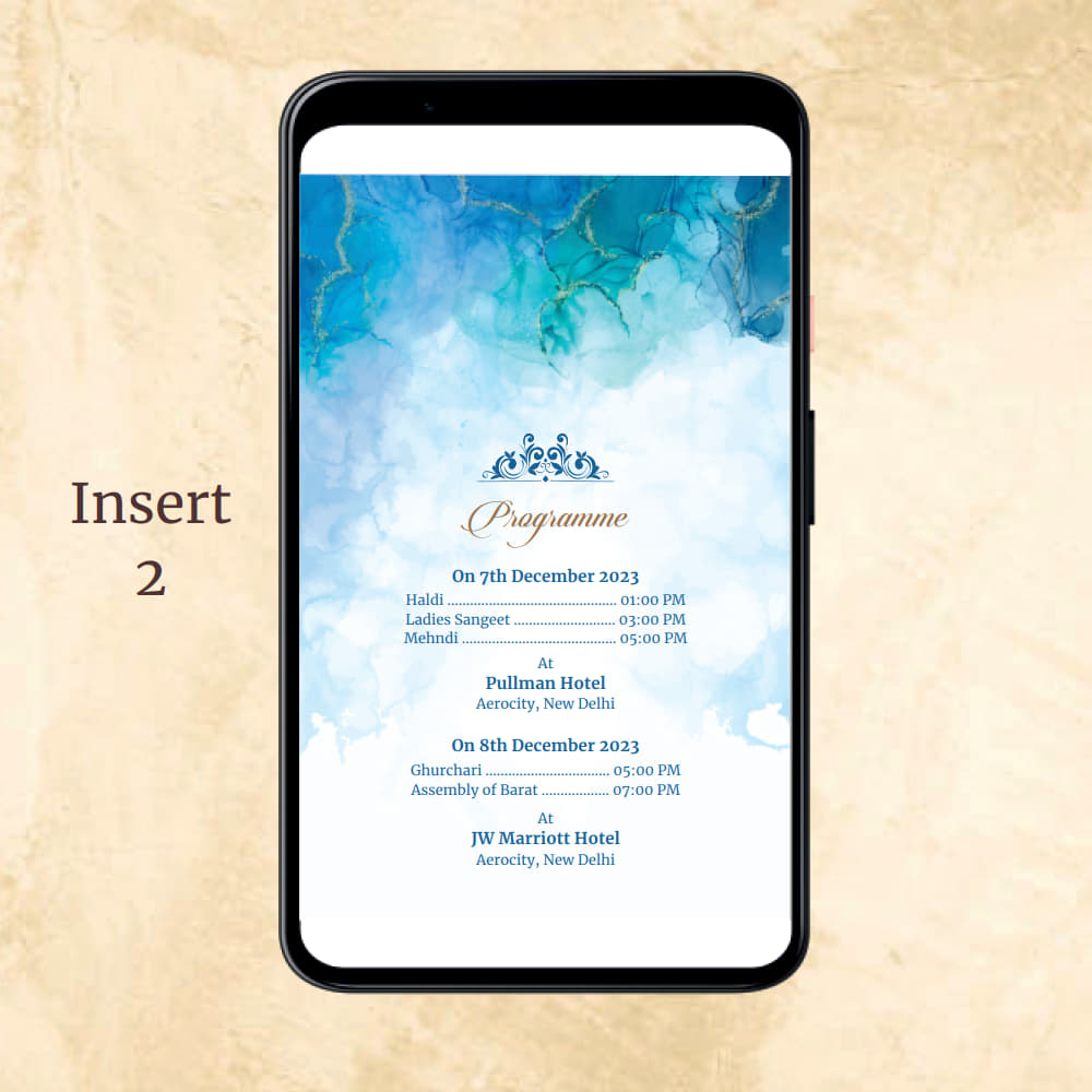 KL2115 Digital Wedding PDF Ecard - Kalash Cards
