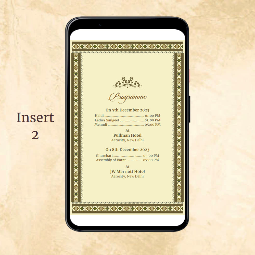 KL2118 Digital Wedding PDF Ecard - Kalash Cards