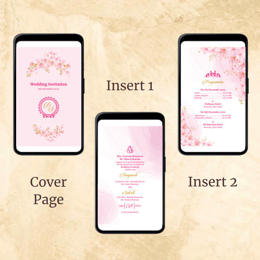 KL2120 Digital Wedding PDF Ecard - Kalash Cards