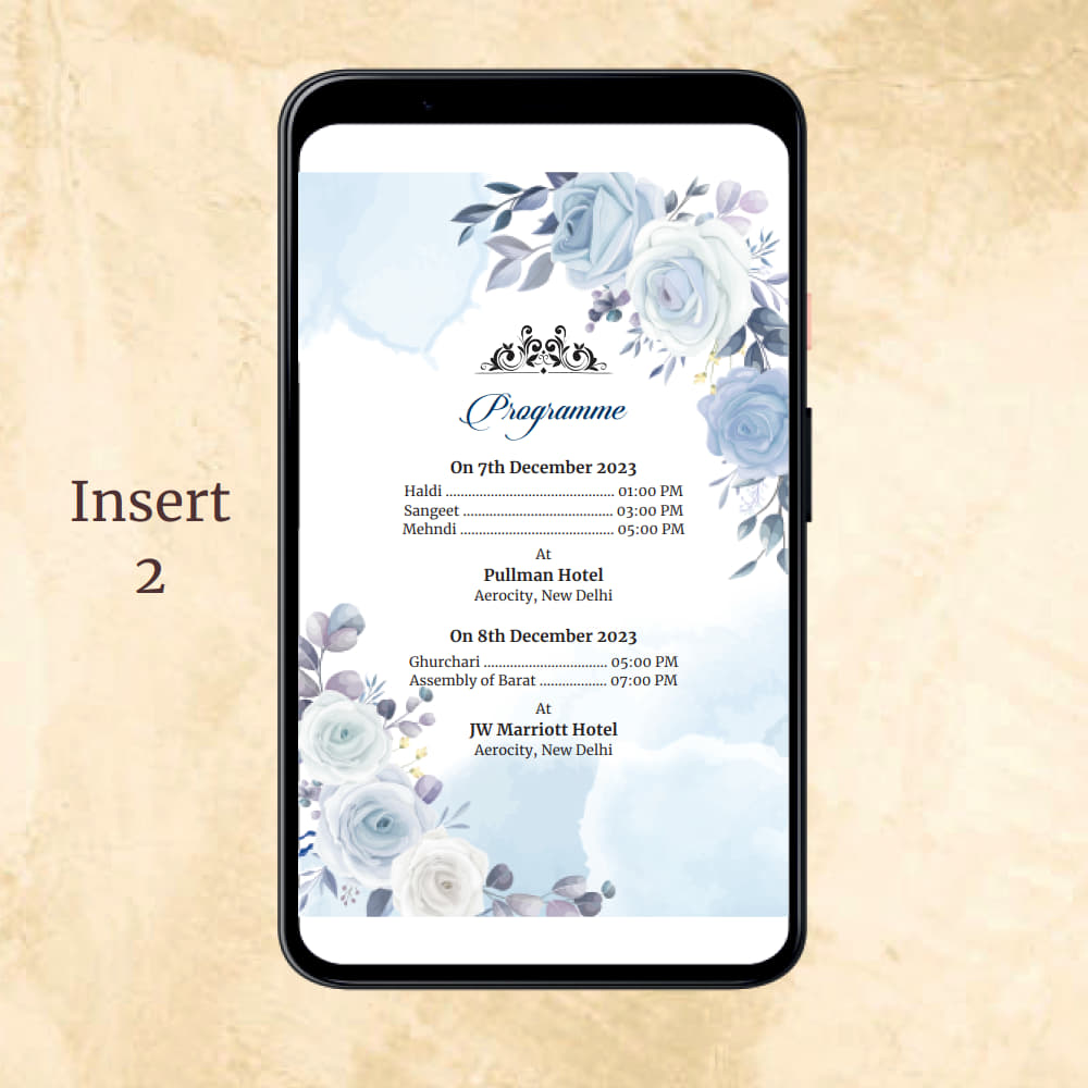 KL2126 Digital Wedding PDF Ecard - Kalash Cards