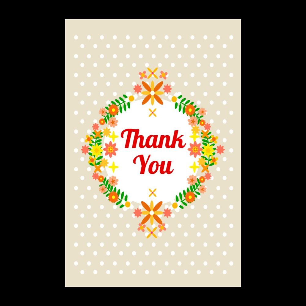Thank You Card 17 (Pack of 48) - Kalash Cards