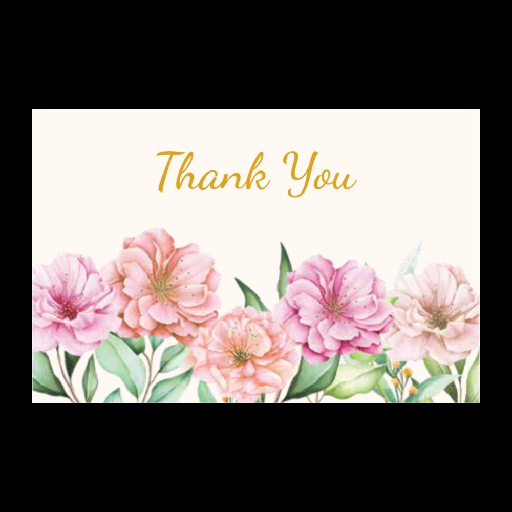 Thank You Card 2 (Pack of 48) - Kalash Cards